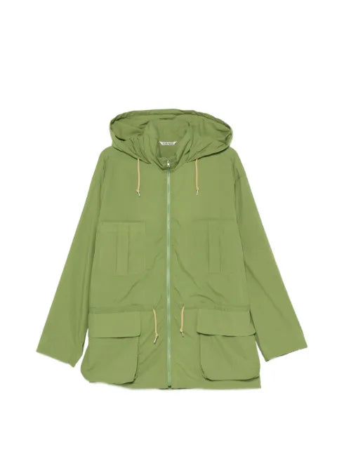 Auralee cotton-lawn hooded jacket