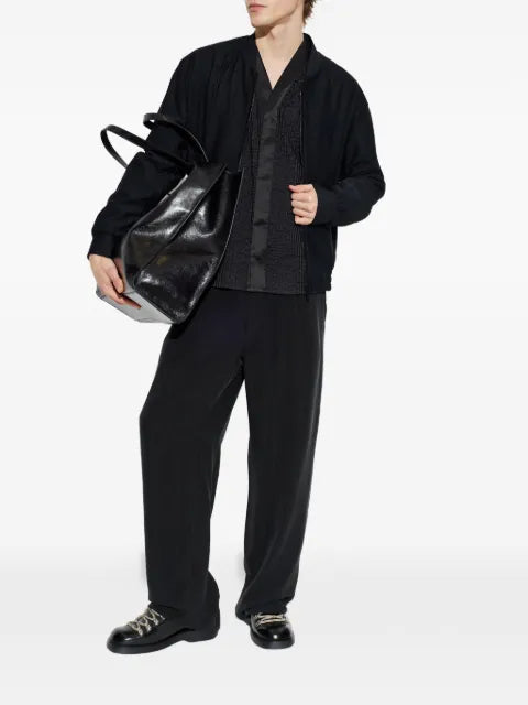 Giorgio Armani bomber jacket with logo embroidery