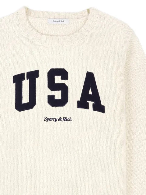 Sporty & Rich USA knitted sweater