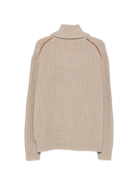 Guest In Residence shawl-collar ribbed cardigan