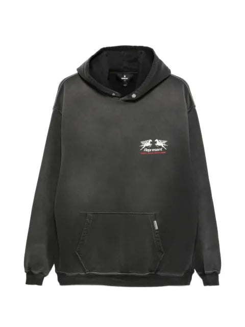 Represent 24 Hour Service graphic-print hoodie