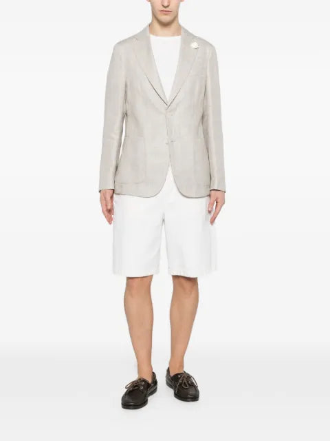 BOSS slim-fit jacket in a linen blend