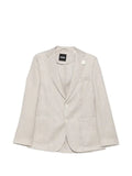 BOSS slim-fit jacket in a linen blend