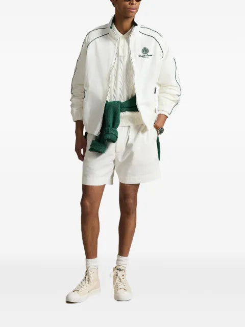Polo Ralph Lauren crest-print piping jacket