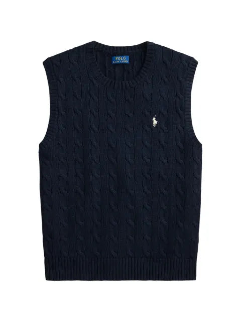 Polo Ralph Lauren cable-knit Pony sweater vest
