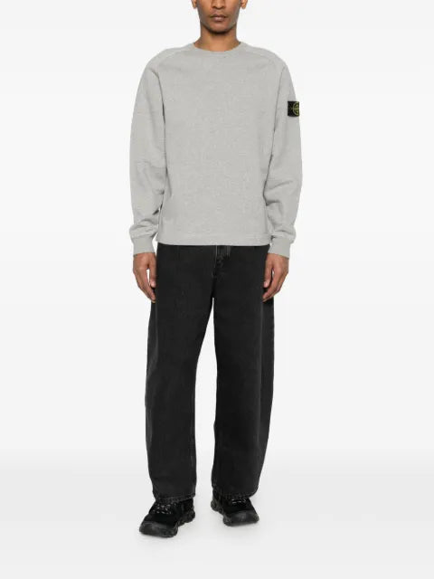 Stone Island 6100022 melange fleece sweatshirt