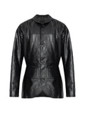 Jacquemus The Gardian leather button-up jacket