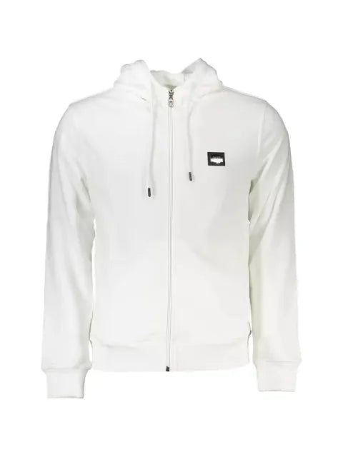 Cavalli Class logo-patch zip-up hoodie