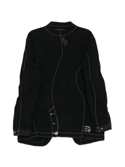 Undercover contrast-stitch blazer