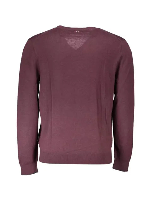 Napapijri logo-patch V-neck sweater