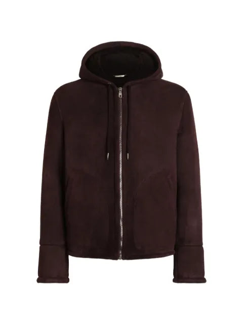 Dolce & Gabbana suede shearling jacket