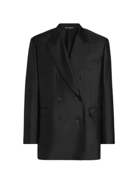 Dolce & Gabbana Sicilia light double-breasted silk twill jacket