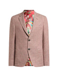 ETRO single-breasted jacket in cotton-blend tweed