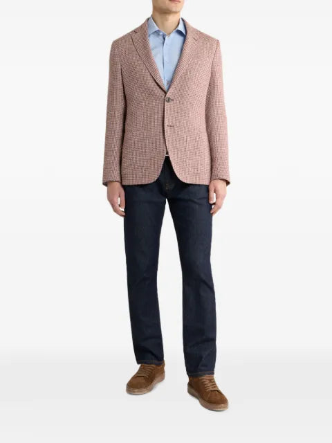 ETRO single-breasted jacket in cotton-blend tweed