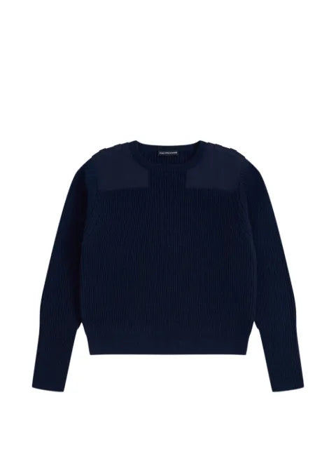 GOSHA RUBCHINSKIY ribbed-knit patch-detail sweater