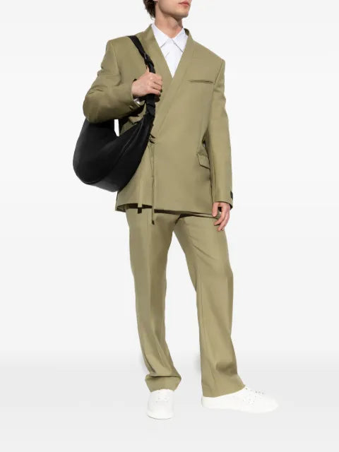 Kenzo wrap-tie virgin-wool jacket