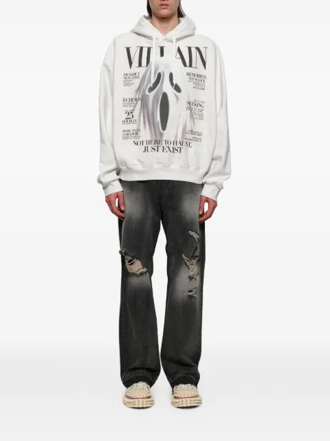 Doublet Villain Cover print hoodie
