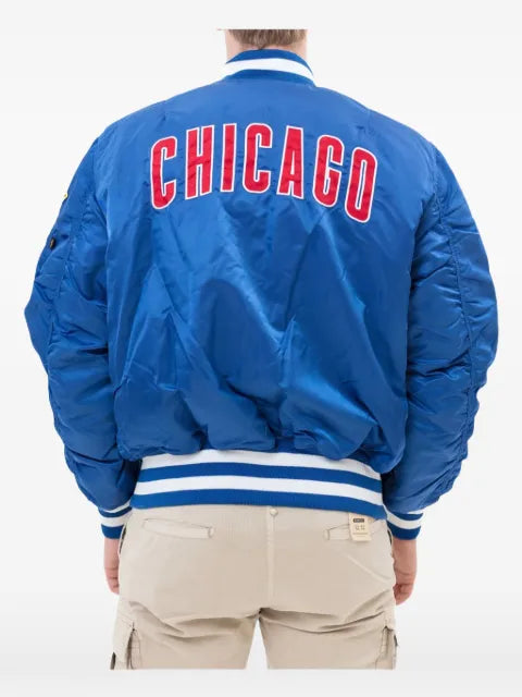NEW ERA CAP x Alpha Industries Chicago Cubs patch-detail bomber jacket