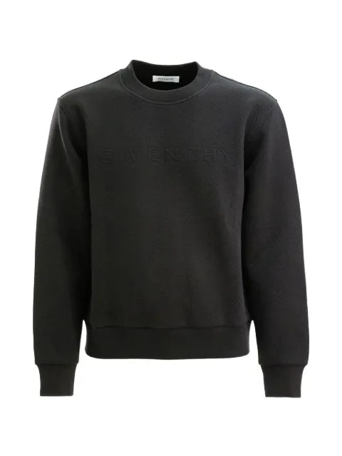 Givenchy herringbone knit sweatshirt with Givenchy jacquard