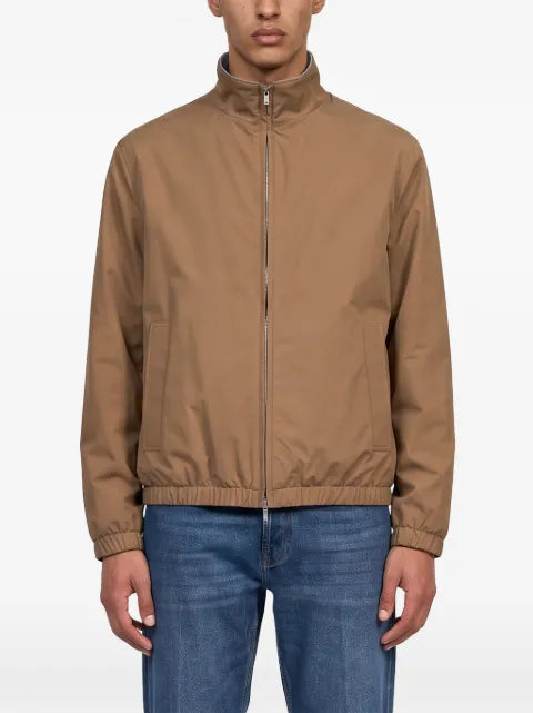 Lardini zip-up high-neck jacket