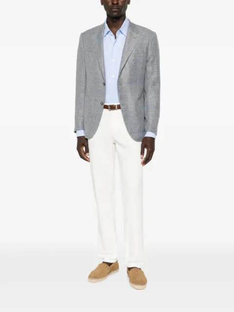 Zegna single-breasted notch-lapel jacket