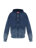 Diesel faded zip-up hoodie