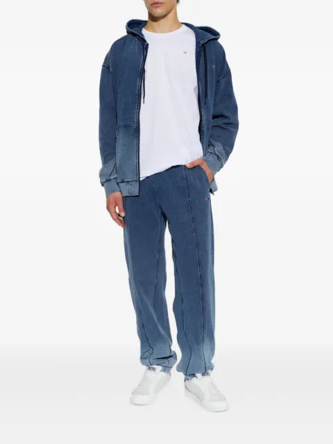 Diesel faded zip-up hoodie