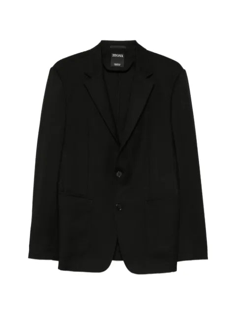 Zegna single-breasted notch-lapel blazer
