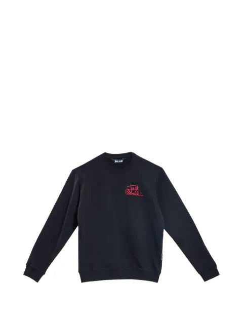 Just Cavalli logo-embroidered sweatshirt