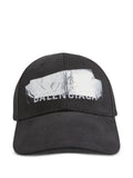 Balenciaga logo-print baseball cap and strap detail