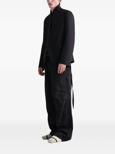 FENDI high-neck flap-pocket jacket