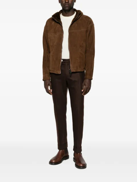 Giorgio Brato hooded suede jacket