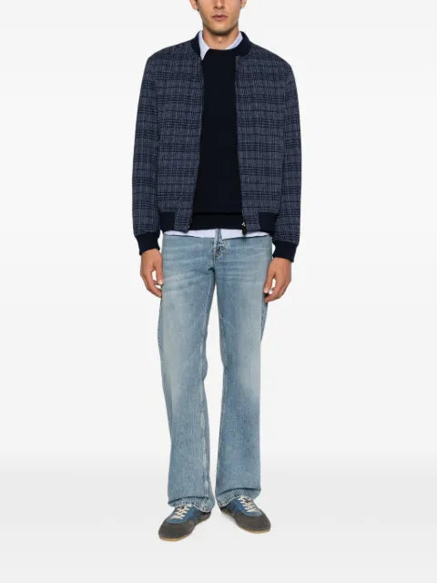 ETRO check-pattern bomber jacket