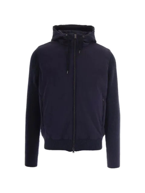 Herno hooded panelled hooded jacket