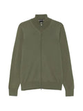 BOSS zip-up sweater in merino wool