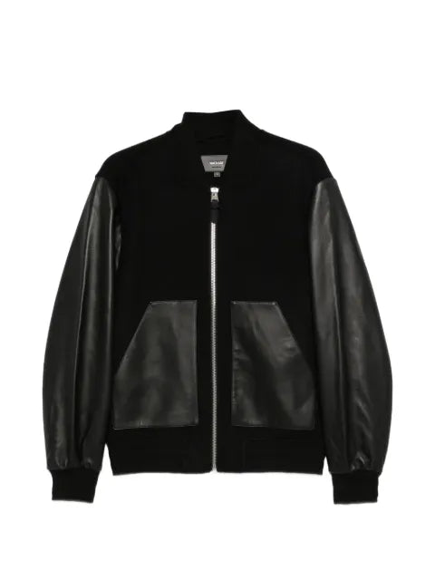 Mackage Tripp leather-panelled bomber jacket