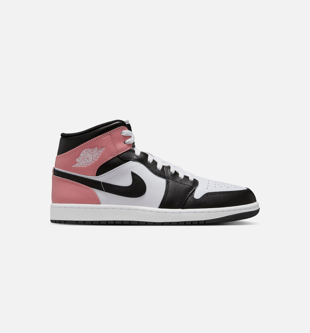 Air Jordan 1 Mid | Men's Lifestyle Shoe | White/Rust Pink/Black