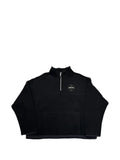 Chrome Hearts Plus leather-patch fleece sweatshirt
