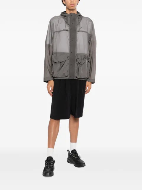 Ten C hooded flap-pocket jacket