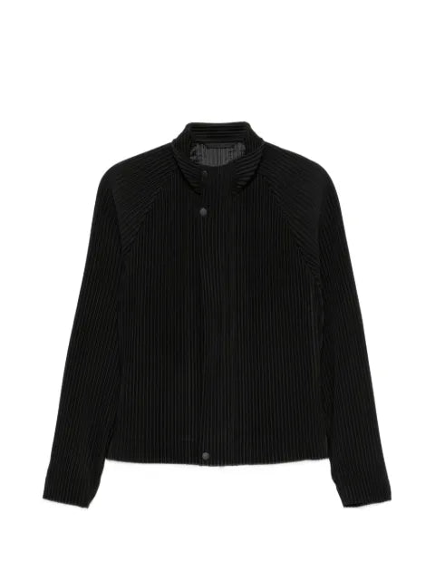 Homme Plissé Issey Miyake pleated high-neck jacket