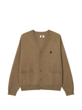 izzue logo-embroidered V-neck cardigan