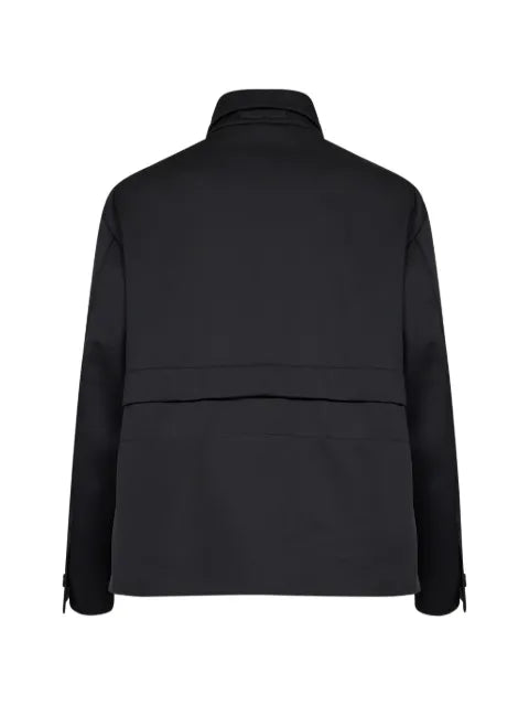 Hevo concealed-button shirt jacket