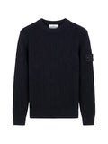 Stone Island Compass-patch ribbed-knit sweater
