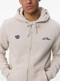 Les Deux logo-embroidered zip-up hoodie
