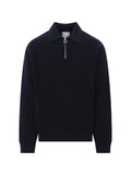 Wooyoungmi zip-fastening ribbed-knit sweater