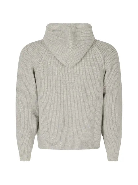 DUNST ribbed-knit zip-up cardigan