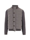 Moorer quilted-knit hybrid jacket