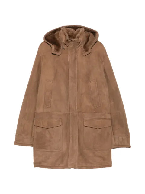 Arma Levy hooded suede jacket