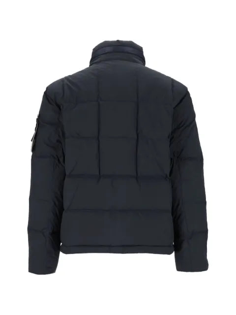 Stone Island padded logo-patch jacket
