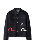 EVISU Seagull-print denim jacket